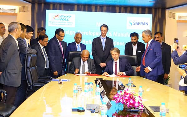 French Company Safran and HAL sign agreement to develop helicopter engines