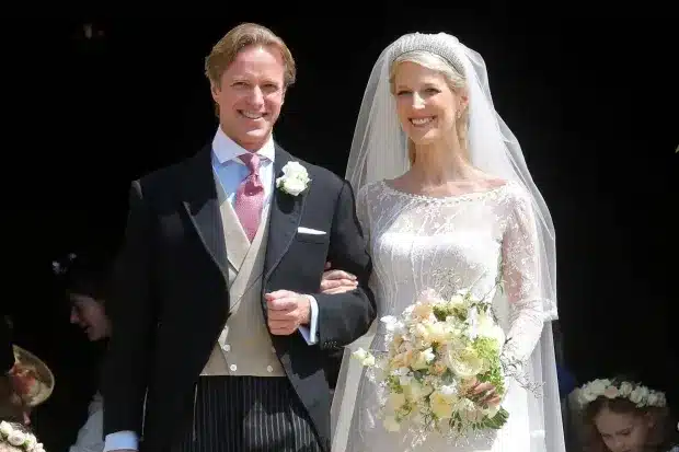 Thomas Kingston with his wife, Lady Gabriella Windsor