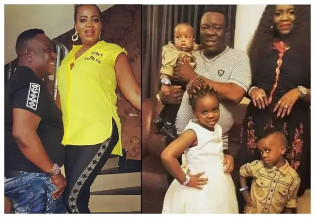 Mr Ibu with his wife and Children in a family photo