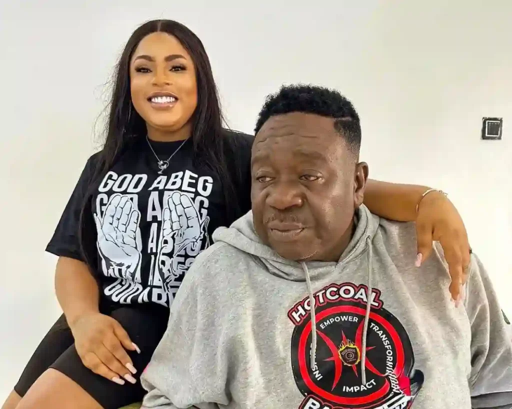Picture of Mr Ibu with his adopted daughter Chioma Jasmine Okafor