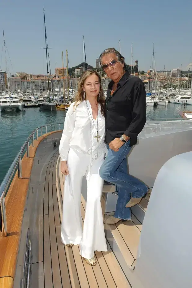 Picture of Roberto Cavalli with his second wife Eva Düringer