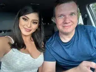 Picture of Sophia Leone and her agent Robert Moran